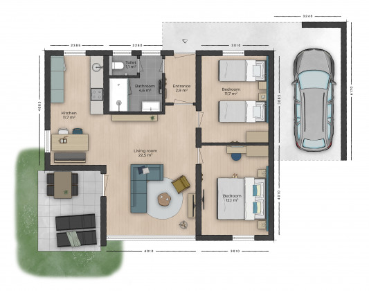 plattegrond igel